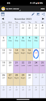 screenshot of Shift Calendar (since 2013)