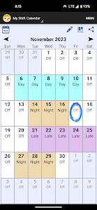 Shift Calendar (since 2013)