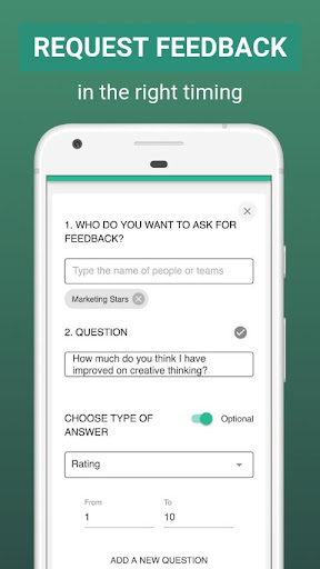 Tap My Back: Employee Feedback Screen 3