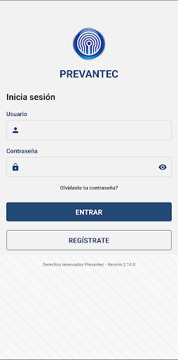 Android application Prevantec 2.0 screenshort
