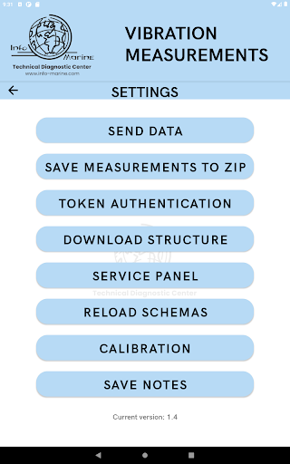 CMS Vibration Measurements Screen 2