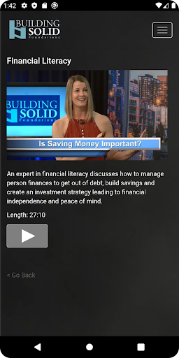 Building Solid Foundations Screen 3