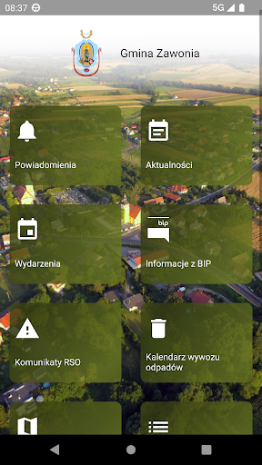 Android application Gmina Zawonia screenshort