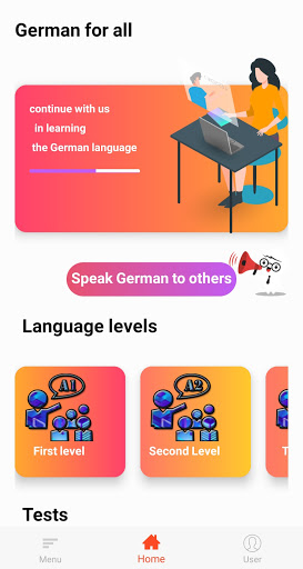 Android application German for all screenshort