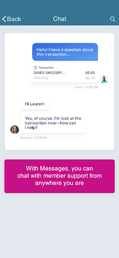 Finex Credit Union Mobile Screen 3