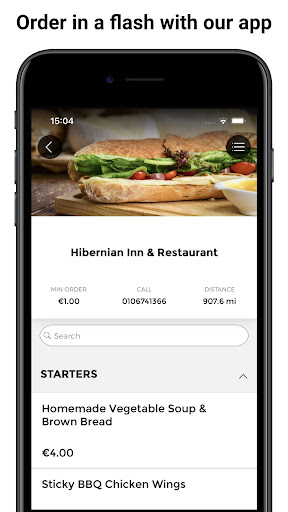 Android application Hibernian Inn & Restaurant screenshort