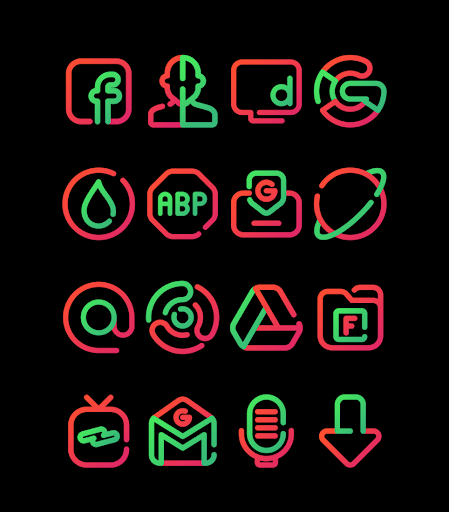 Screenshot of Watermelon - Lines Icon Pack