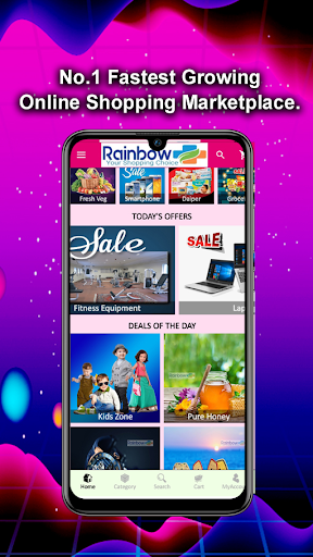 Android application Rainbow Plus Online Shopping screenshort
