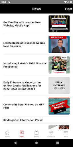 Lakota Local School District Screen 2