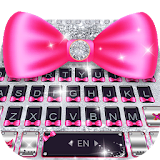 Glitter Bowknot Cute Emoji Keyboard Theme icon