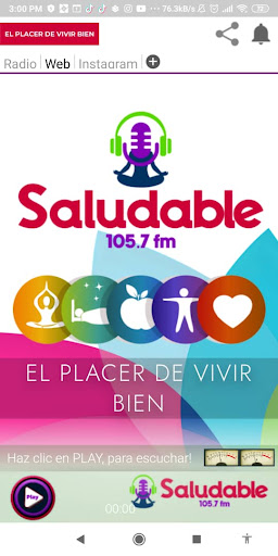 Saludable FM Screen 3