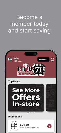 Android application Hub 71 - Sebeka screenshort