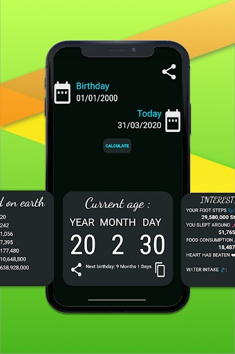Android application Age Calculator Quick Accurate screenshort