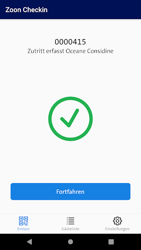 Zoon Check-in Screen 3