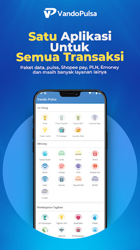 Android application Vandopulsa - Agen Pulsa & PPOB screenshort