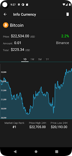 Crypto Price: Cryptocurrencies Screen 3