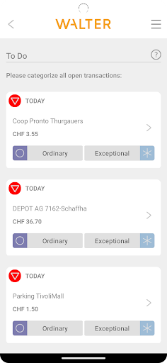Walter Finance Screen 3