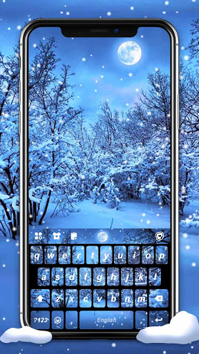 Snowfall Live HD Keyboard Back Screenshot 1 - AppWisp.com