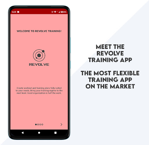 Android application Workout Planner - Revolve screenshort