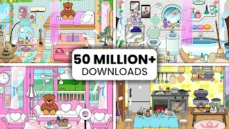 Game screenshot Tizi Town プリンセス・ホームデザインメイクオーバー mod apk
