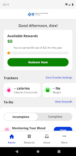 Android application BCBSTX Wellness Rewards screenshort