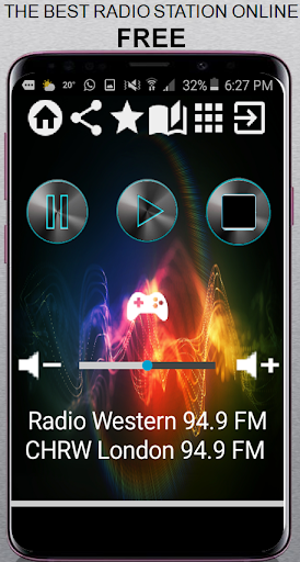 Android application Radio Western 94.9 FM CHRW Lon screenshort