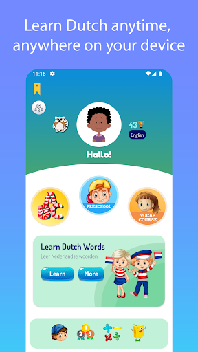 Android application Dutch For Kids And Beginners screenshort