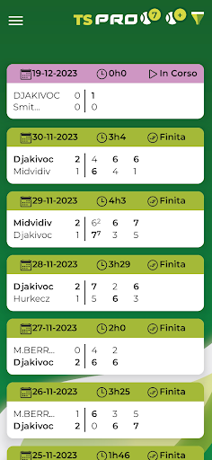 TSPro Tennis statistics points Screen 2