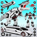Cover Image of Herunterladen Limo Car Dino-Roboter-Auto-Spiel  APK