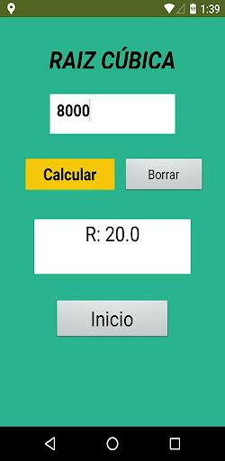 Raíz Cuadrada,Cúbica,Potencia Screen 2