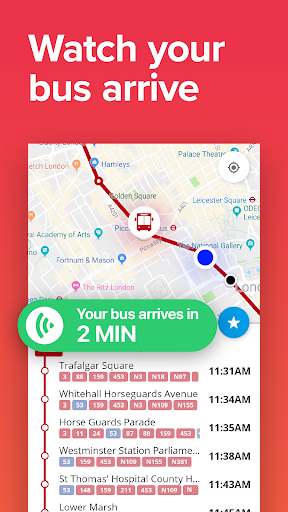 UK Bus & Train Times • Live Ma Screen 3
