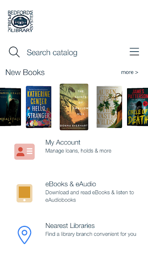 Android application Bedford Public Library System screenshort