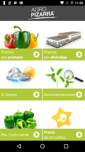 Android application Agropizarra screenshort