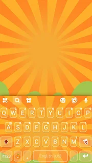 Orange Shades Keyboard Theme