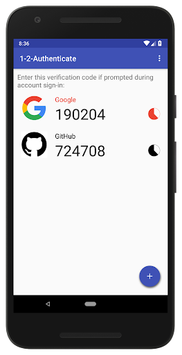 Android application 1-2-Authenticate screenshort