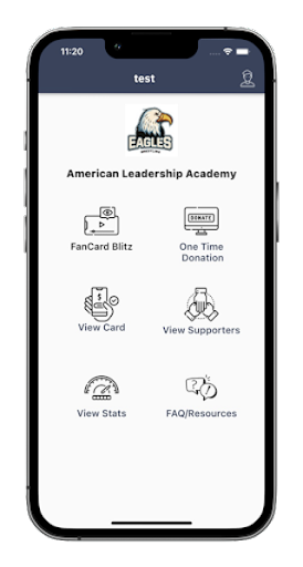 Android application Our FanCard screenshort