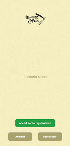 Android application Barberia Macrì screenshort