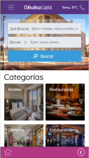 Android application Chihuahua Capital screenshort