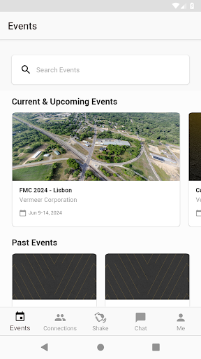 Vermeer Events Screen 2
