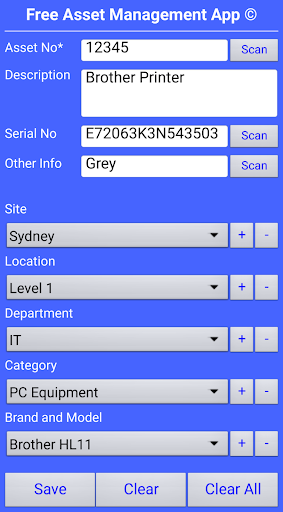 Asset Management App Screen 3