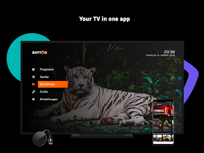 Zattoo - TV Streaming App Varies with device APK screenshots 13