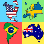 Cover Image of डाउनलोड विश्व महाद्वीपों के झंडे - नया भूगोल प्रश्नोत्तरी 1.3 APK