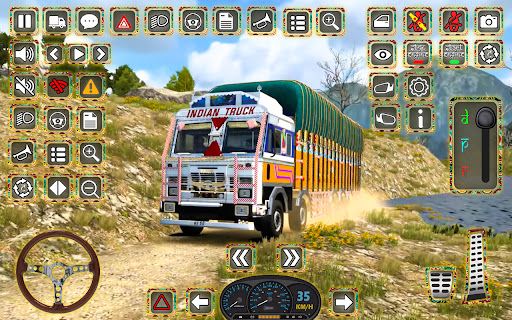 Indian Truck Offroad Cargo 3D Screen 2