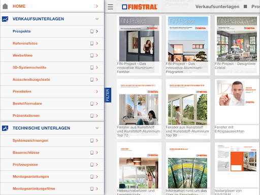 Android application FINSTRAL screenshort
