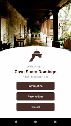 Android application Hotel Museo Casa Santo Domingo screenshort