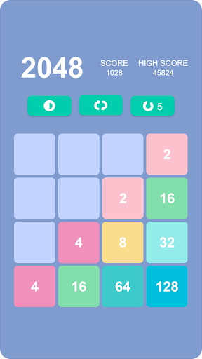 Android application 2048: Number Puzzle Game screenshort