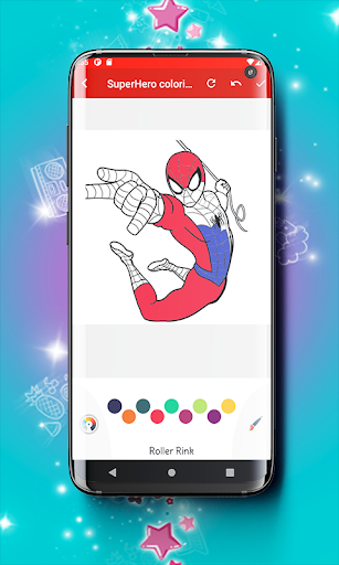 Super Hero Coloring book Game