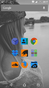 Glim - Dark Flat Icon Pack Screenshot