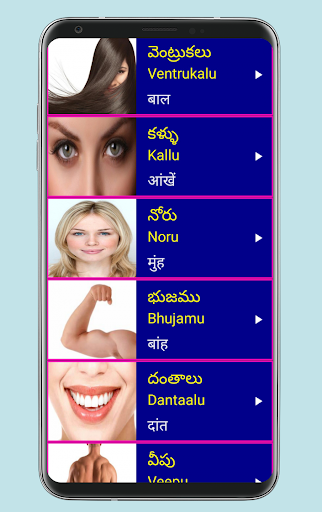Learn Telugu From Hindi Pro Screen 3