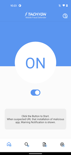 Android application TACHYON Mobile Fraud Defender screenshort
